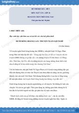 Đề thi học kì 2 Văn 10 Chân trời sáng tạo - Đề số 5